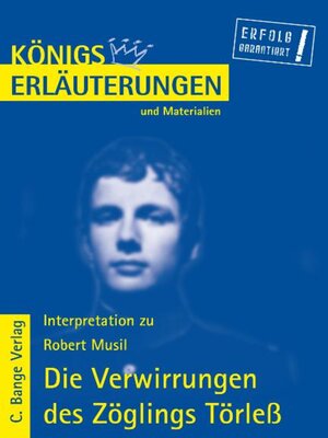 cover image of Die Verwirrungen des Zöglings Törleß von Robert Musil. Textanalyse und Interpretation.